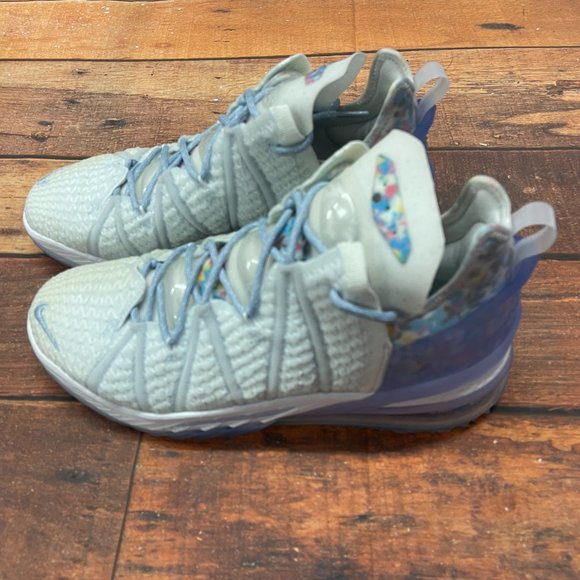 Nike Men's Lebron XVIII Blue Tint Basketball Shoes - Picture 6 of 7